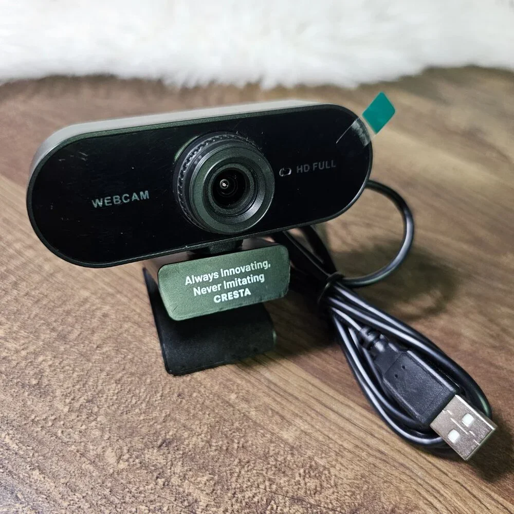 Full HD USB-A Webcam Web Digital Camera with Adjustable Foot
